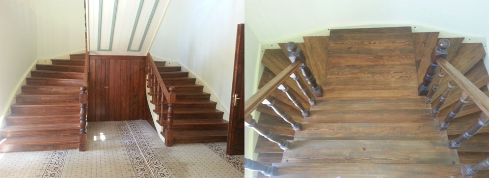 Özgür Ahşap Merdiven Tasarımları